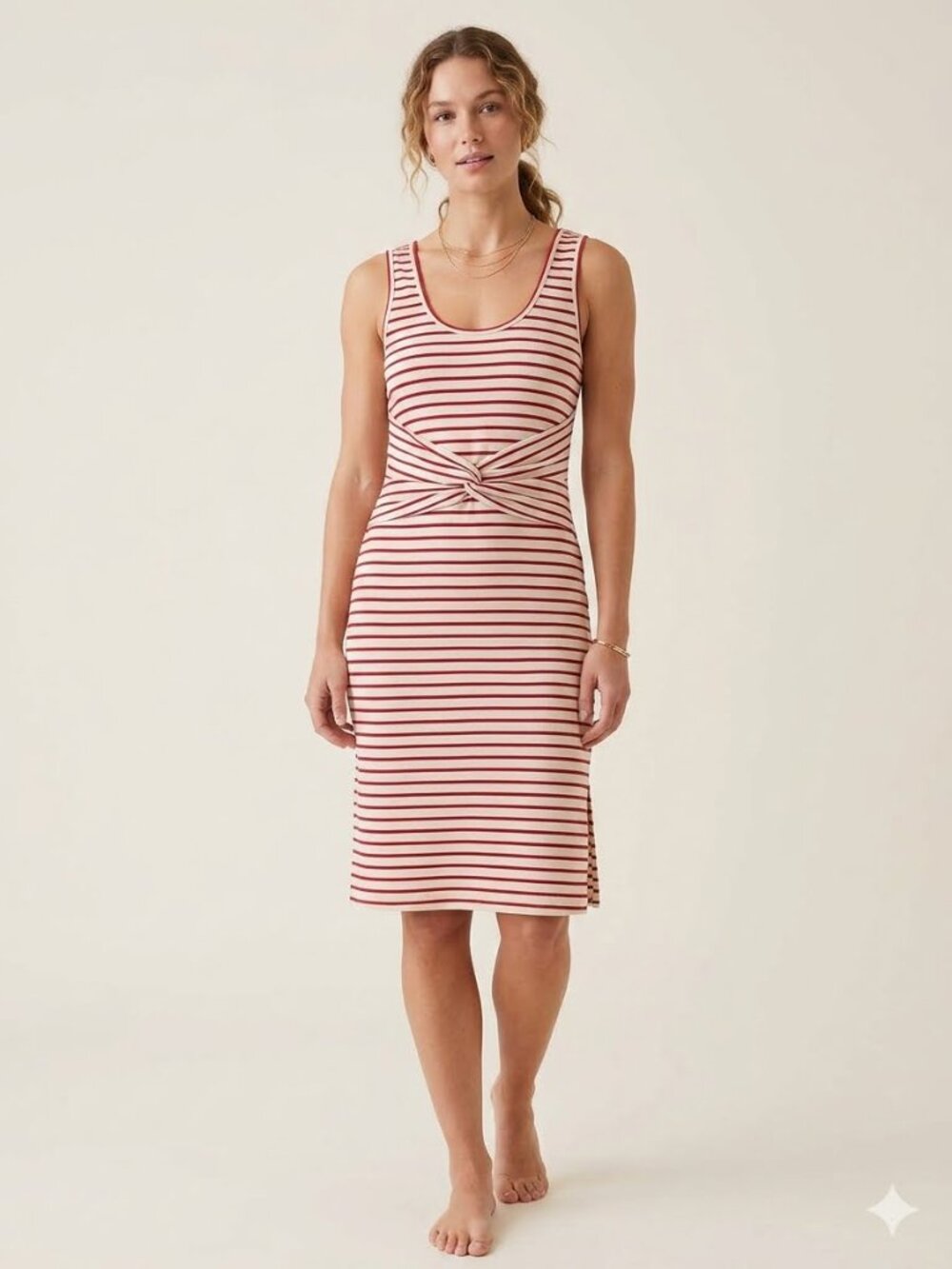 Maeve striped tank style dress, size small